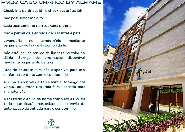 Flat Fm20 Cabo Branco Piscina Privativa - By Almare